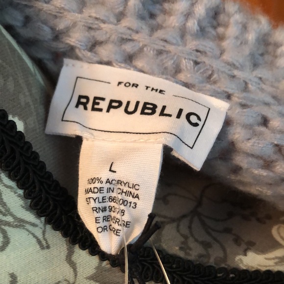 NWT For the Republic boxy sweater in soft sky blue - Picture 10 of 11